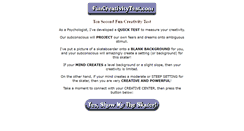 Desktop Screenshot of funcreativitytest.com